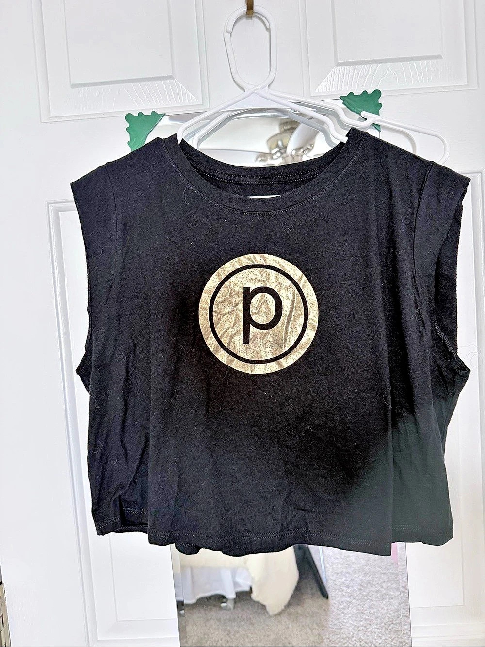 Pure Barre Black Graphic Muscle Tee